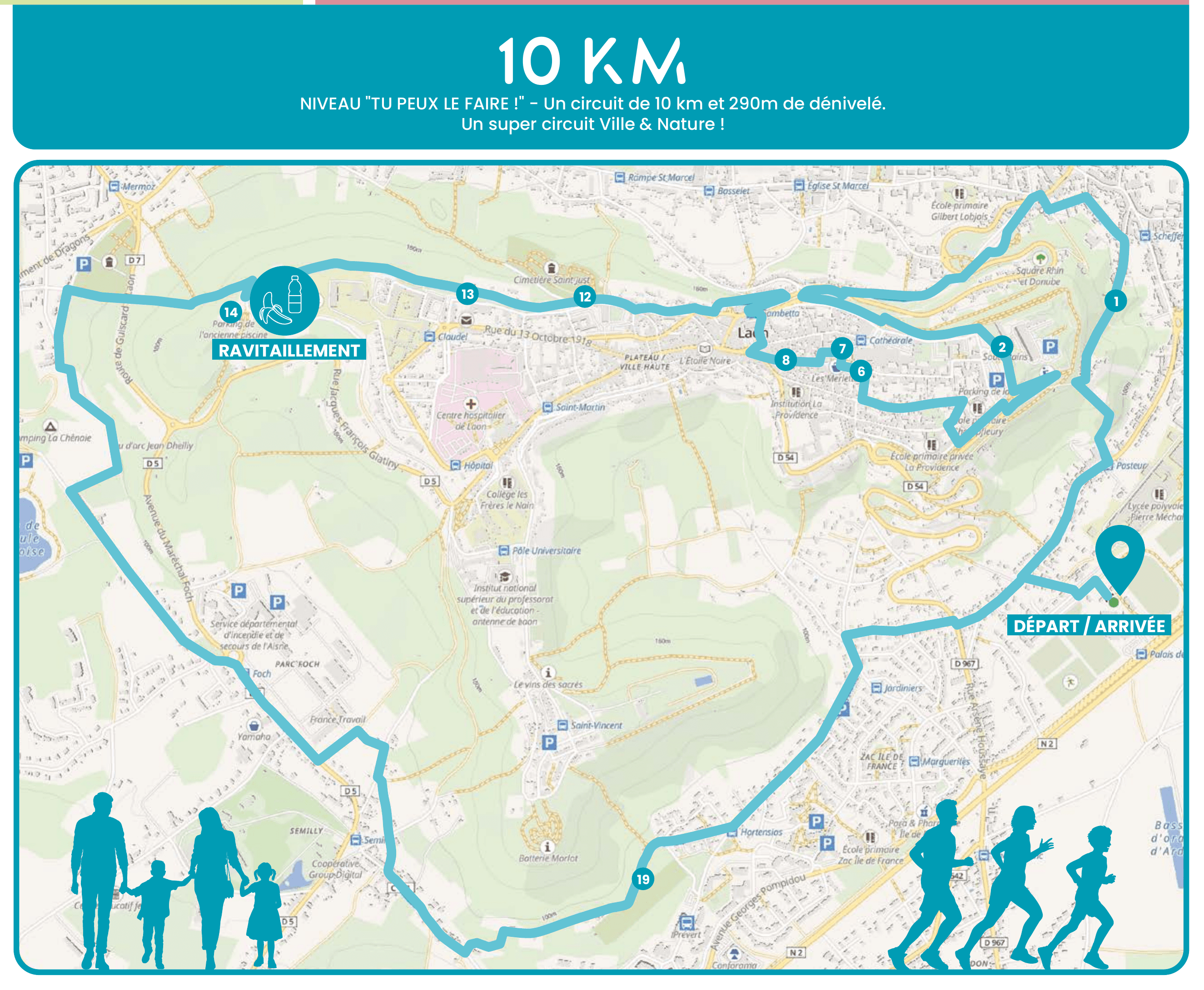 Plan du circuit 10 km — RTMC 2026